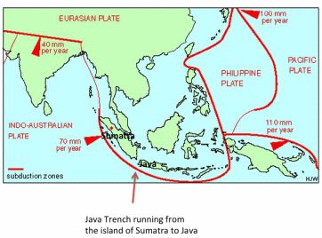 java trench map